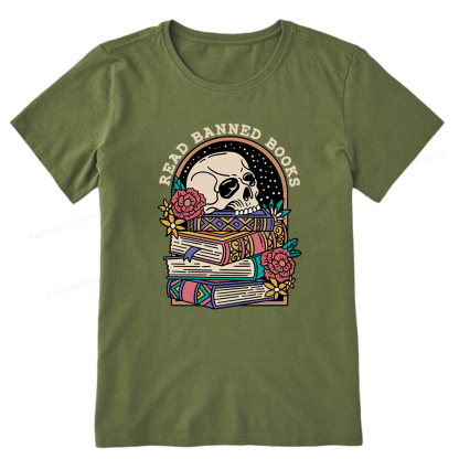 Pagewings Read Banned Book Floral Unisex Tee Unisex Classic T-shirt