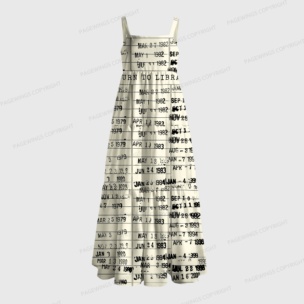 Pagewings The Library Is Open Maxi Dress