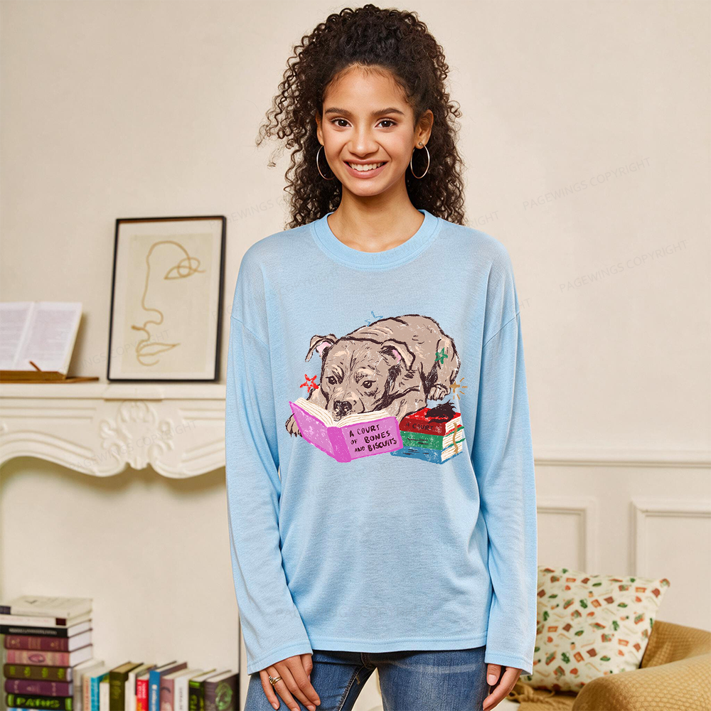 Pagewings Fantasy Reader Unisex Lightweight Long Sleeve T-Shirt