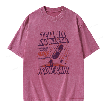 Pagewings Sci Fi Bookish Unisex Washed T-shirt