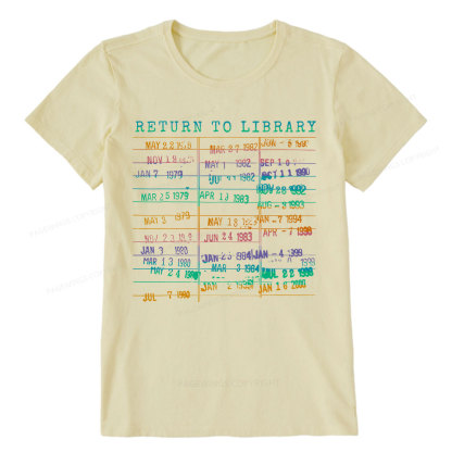 Pagewing Vintage Library Rainbow Unisex Classic T-shirt