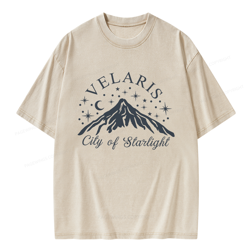 Pagewings Fantasy Reader Unisex Washed T-shirt