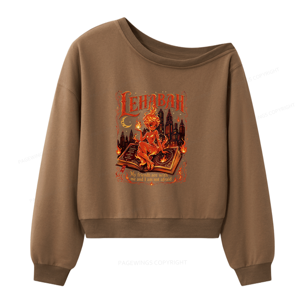 Pagewings Light It Up Women Off Shoulder Sweatshirt