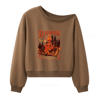 Pagewings Light It Up Women Off Shoulder Sweatshirt