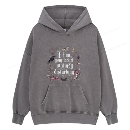 Pagewings Lack of Whimsy Unisex Washed Hoodie
