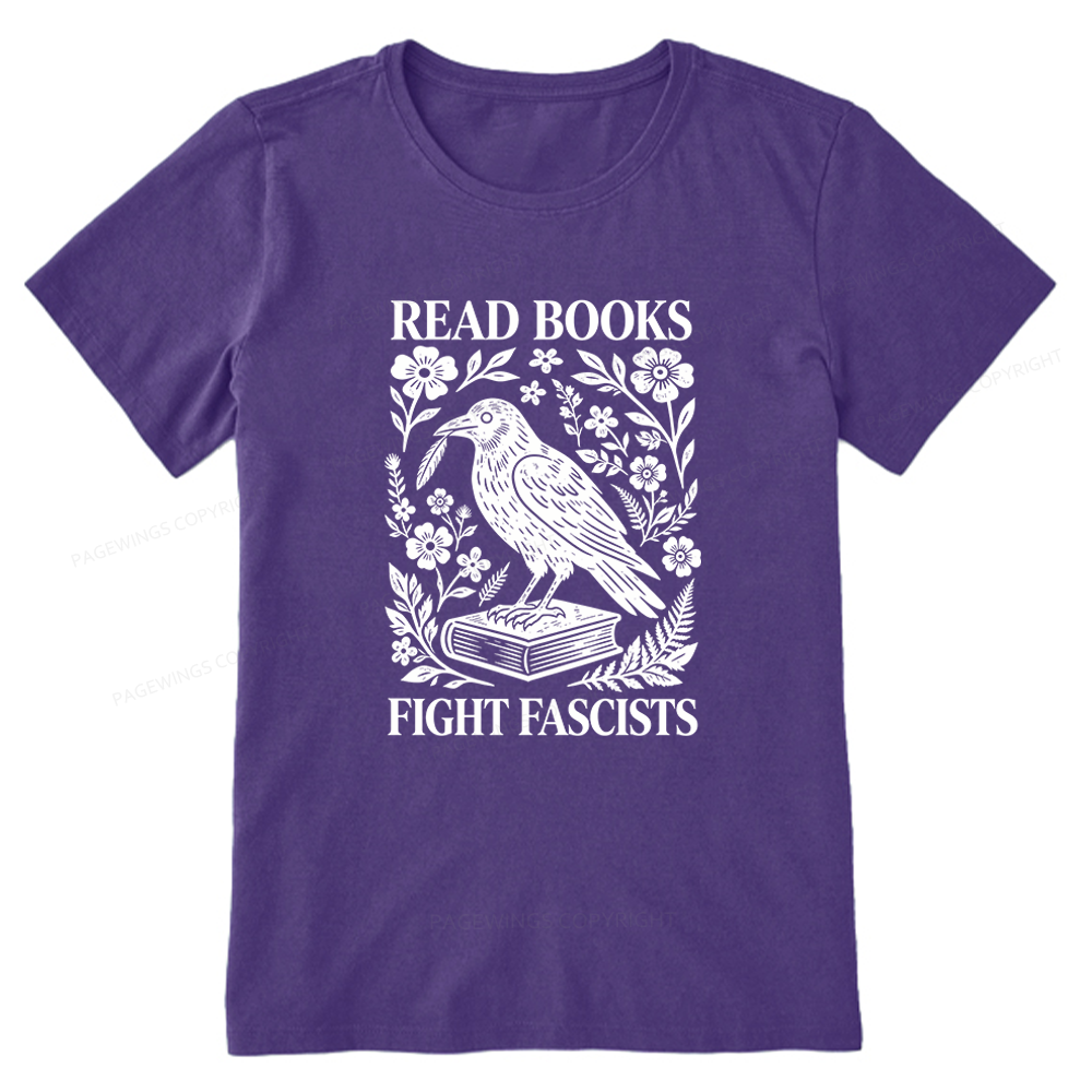 Pagewings Read Books Fight Fascists Unisex Classic T-shirt