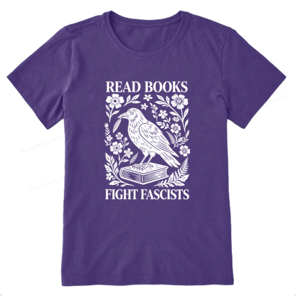 Pagewings Read Books Fight Fascists Unisex Classic T-shirt