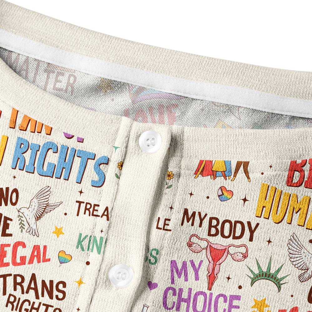 Pagewings Big Fan of Human Rights Cardigan Sweaters