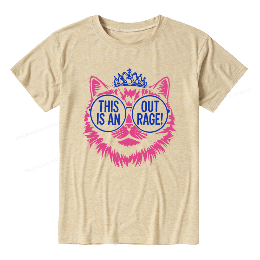 Pagewings This is an Outrage Unisex Heather T-Shirt