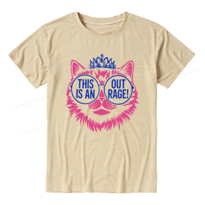 Pagewings This is an Outrage Unisex Heather T-Shirt