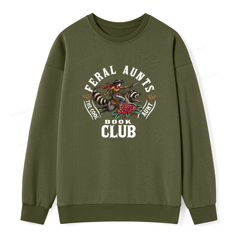 Pagewings Feral Aunt Social Book Club Unisex Classic Sweatshirt