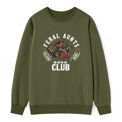 Pagewings Feral Aunt Social Book Club Unisex Classic Sweatshirt