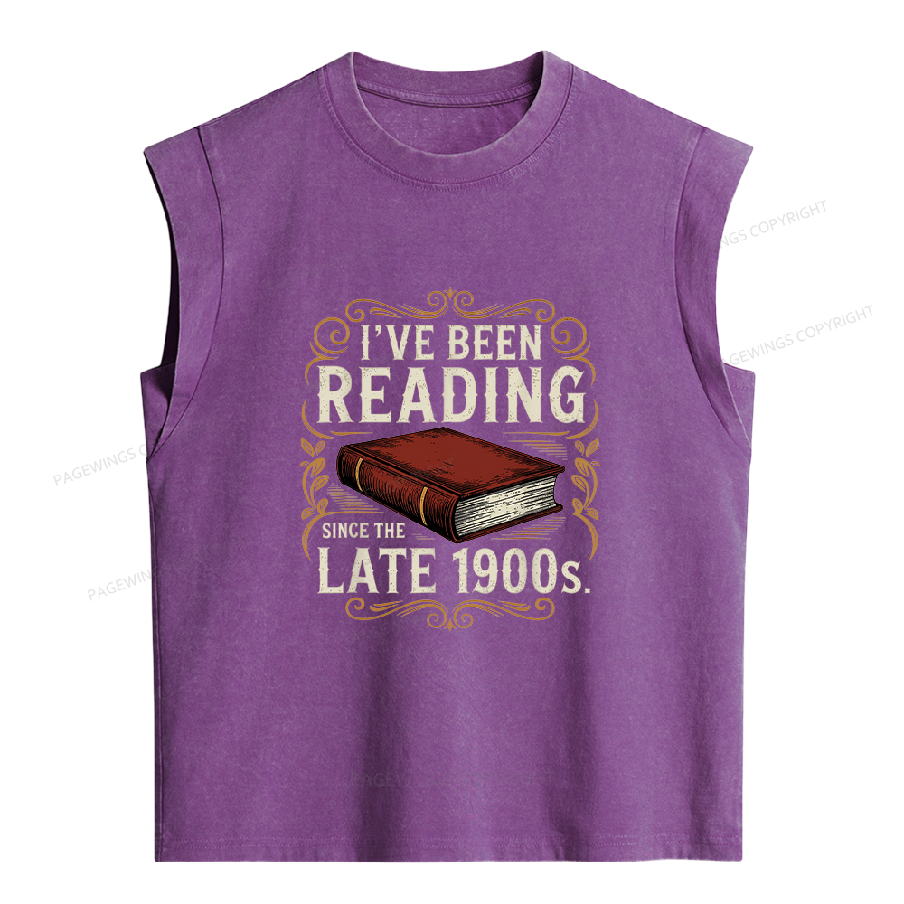 Pagewings I've Been Reading Women's Washed Tank Top
