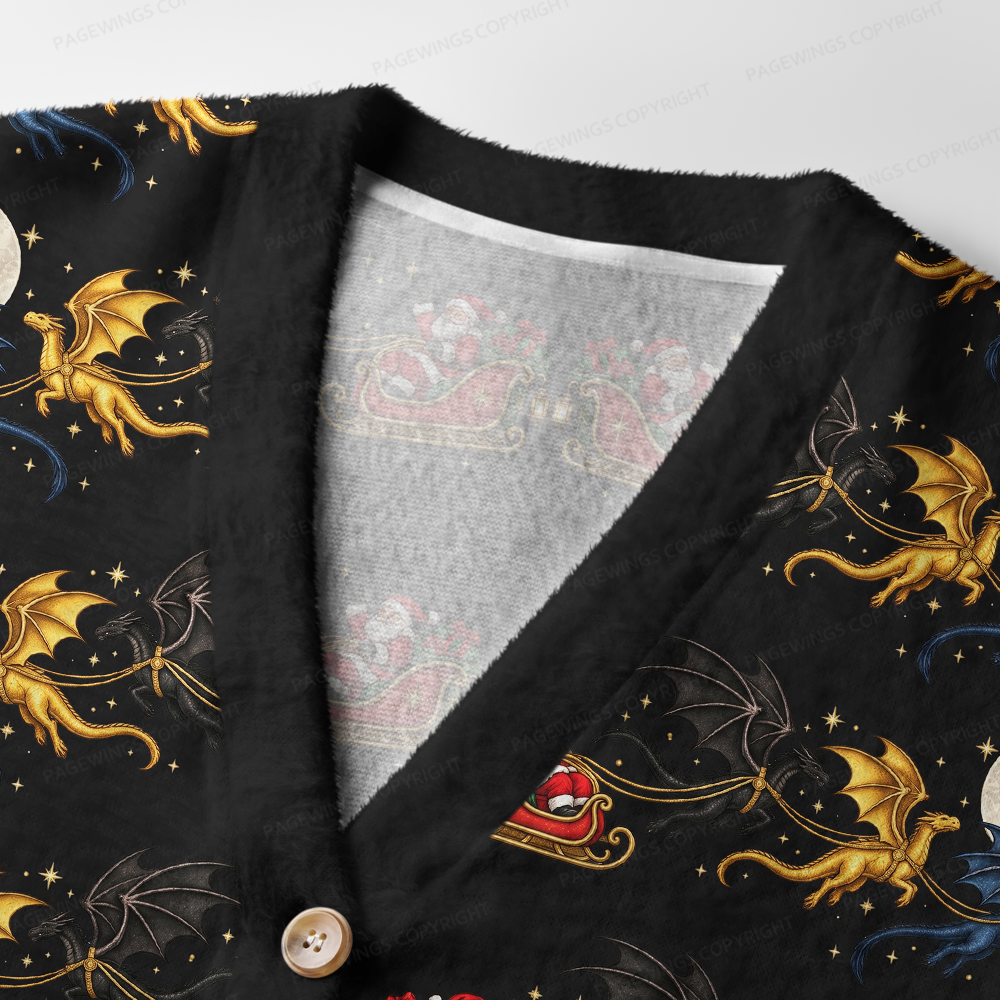 Pagewings Christmas Bookish Light Knit Unisex Cardigan Sweaters