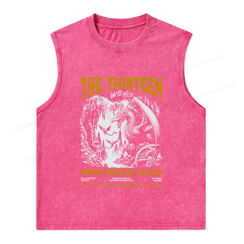 Pagewings The Thirteen Unisex Washed Tank Top