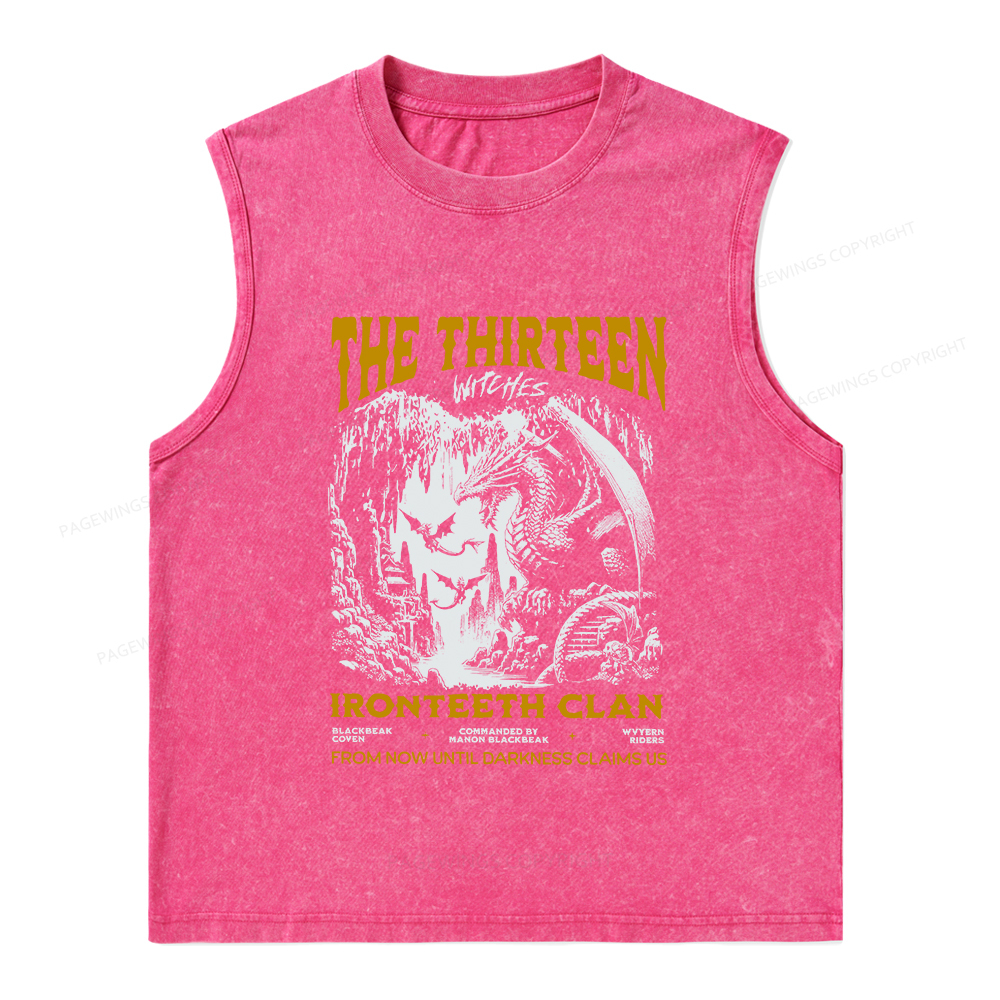 Pagewings The Thirteen Unisex Washed Tank Top