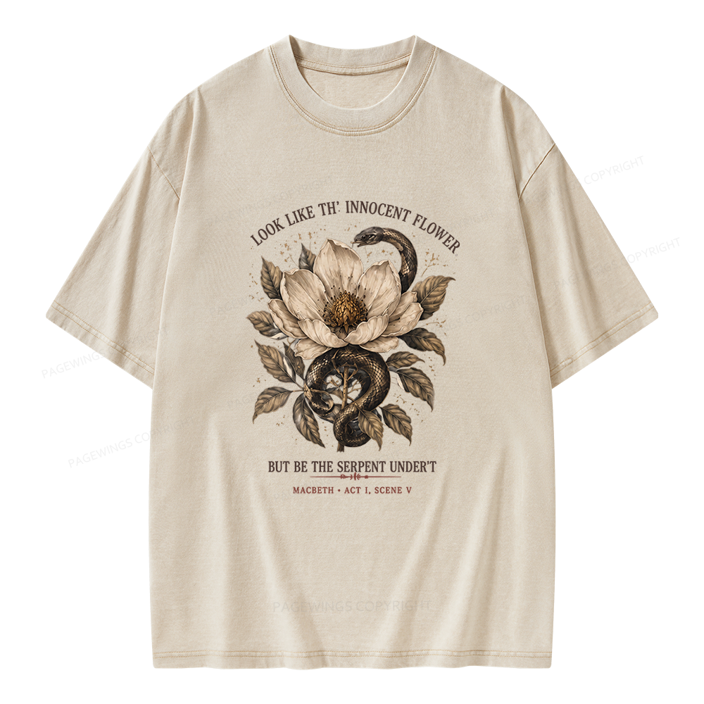 Pagewings Shakespeare Quote Unisex Washed T-shirt