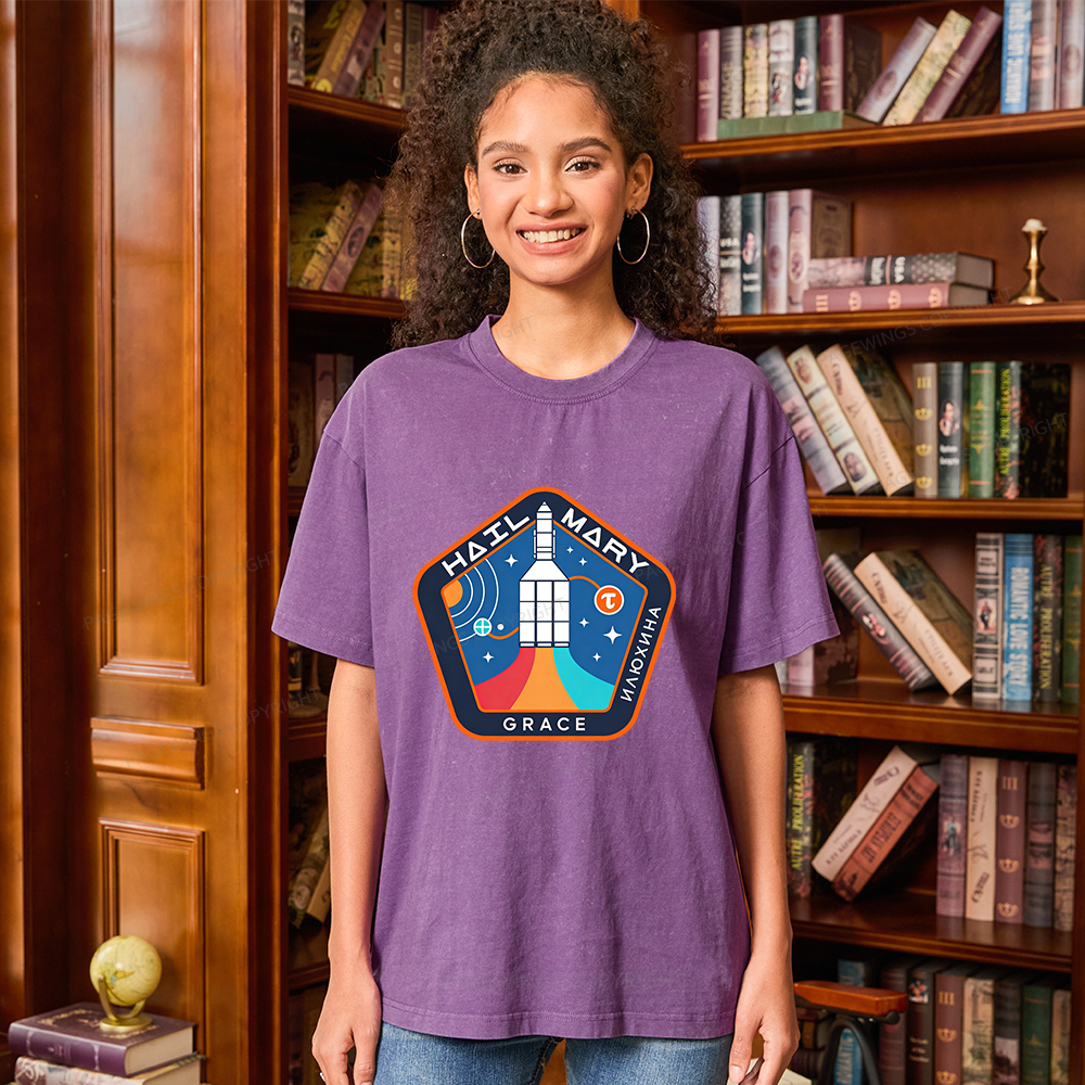 Pagewings Read Sci-Fi Unisex Washed T-shirt