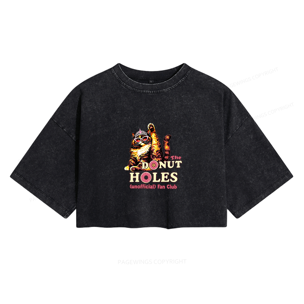 Pagewings Sci Fi Bookish Women's Washed Cropped T-shirt