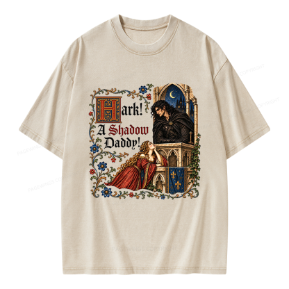 Pagewings Funny Medieval Romantasy Unisex Washed T-shirt
