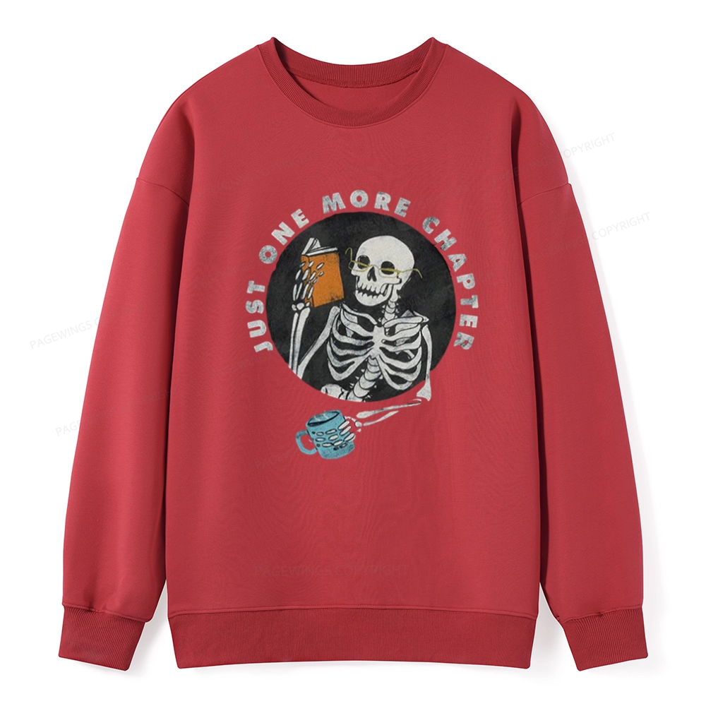 Pagewings Halloween Just One More Chapter Unisex Classic Sweatshirt