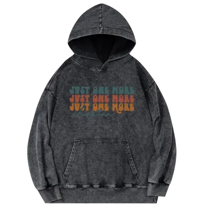 Pagewings Just One More Chapter Unisex Washed Hoodie