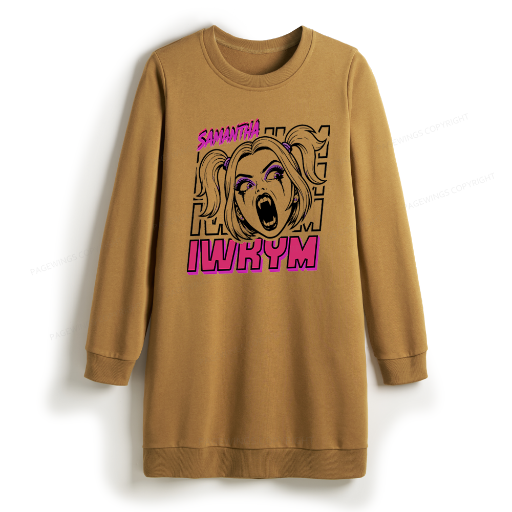Pagewings Sci Fi Book Lover Sweatshirt Dress