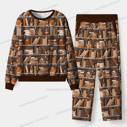Pagewings Rather Give Me A Cuppa Unisex Flannel Pajama Set