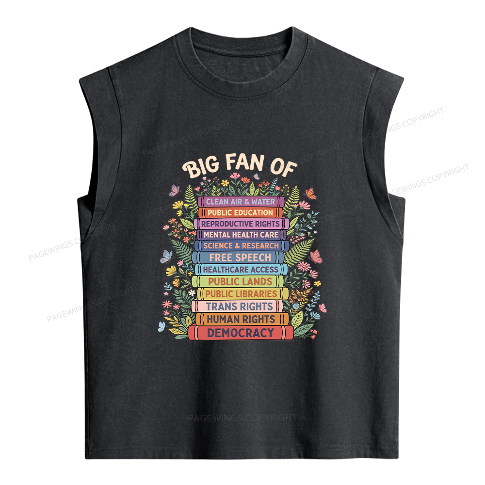 Pagewings Progressive Book Women's Washed Tank Top