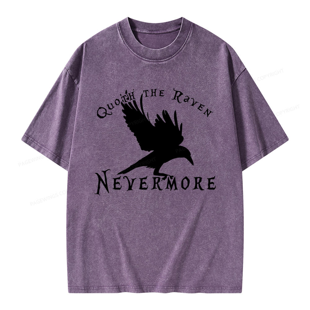 Pagewings Nevermore Unisex Washed T-shirt