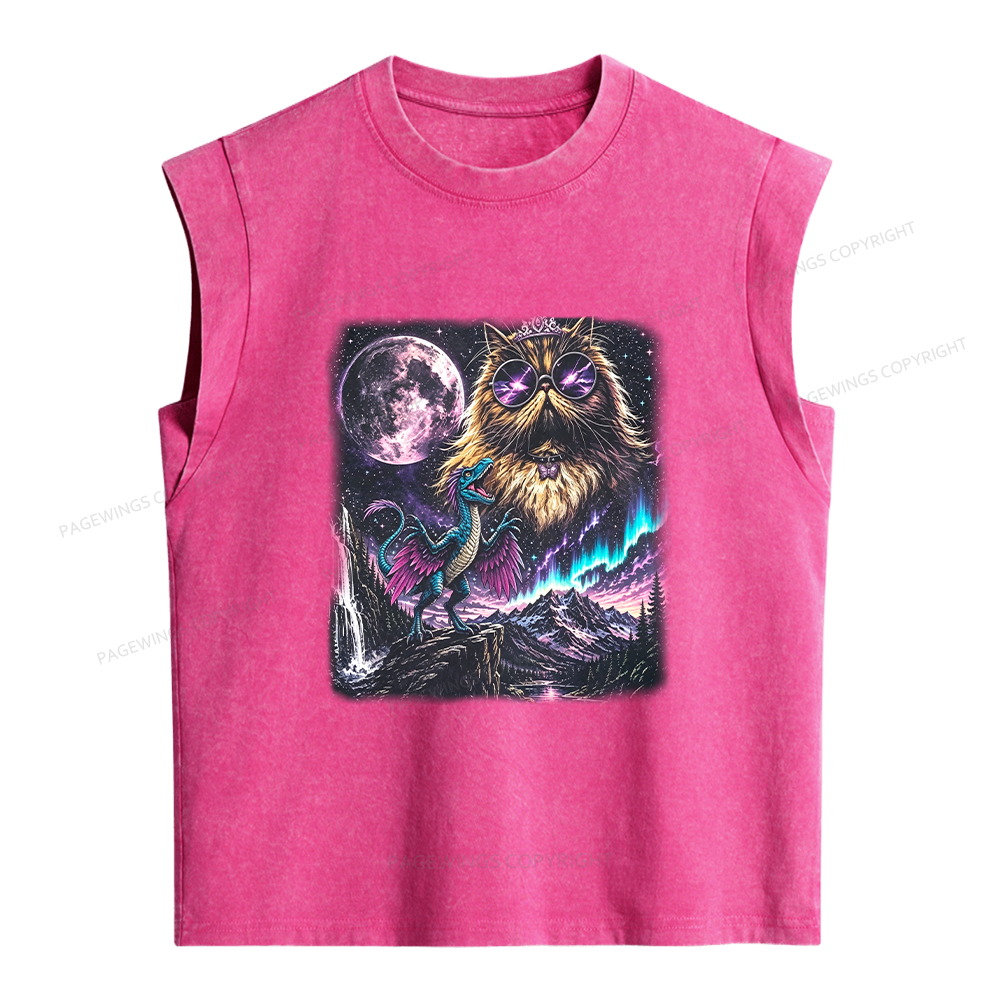 Pagewings Sci Fi Bookish Women's Washed Tank Top