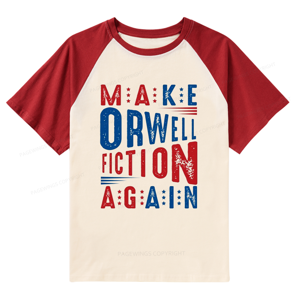 Pagewings 1984 Book Raglan T-shirt