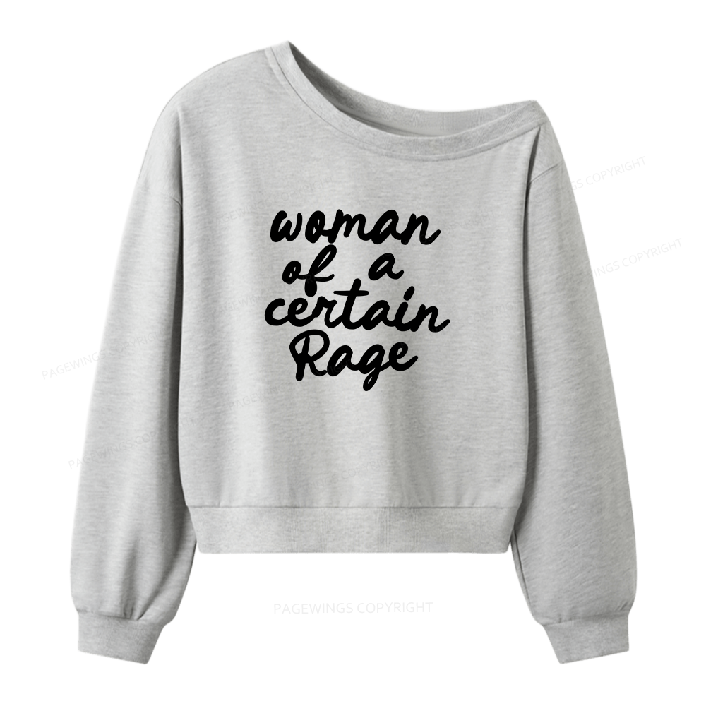 Pagewings Woman of a Certain Rage Women Off Shoulder Sweatshirt