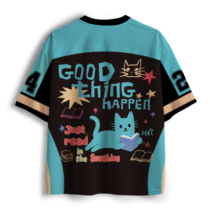 Pagewings Good Thing Happen Unisex Mesh Jersey