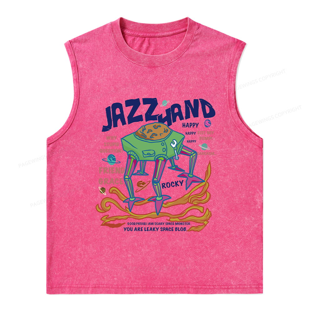 Pagewings Sci-Fi Book Lover Unisex Washed Tank Top