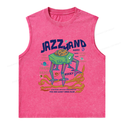 Pagewings Sci-Fi Book Lover Unisex Washed Tank Top