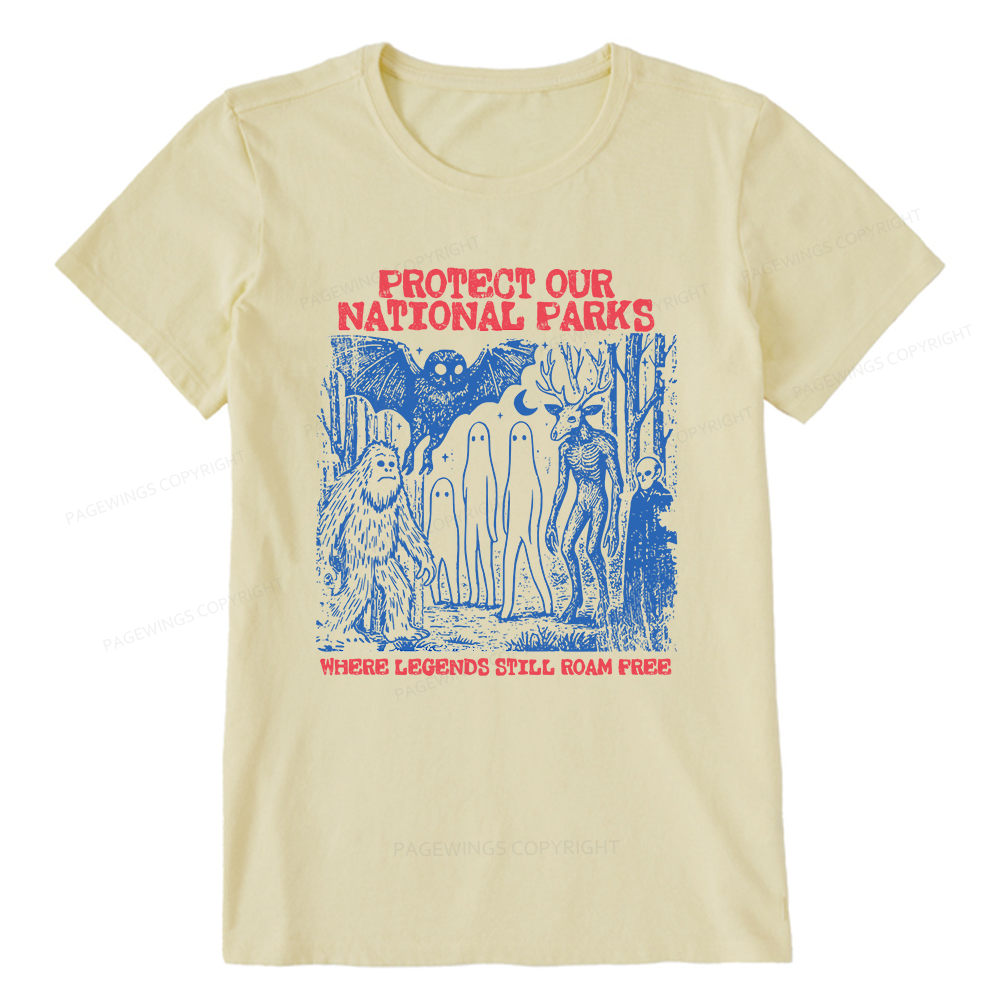 Pagewings Protect Our Parks Vintage Camping Unisex Classic T-shirt