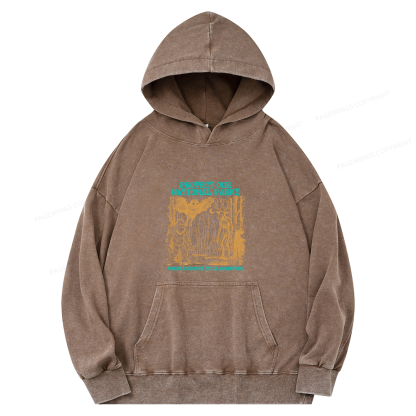 Pagewings Protect Our Parks Vintage Camping Unisex Washed Hoodie