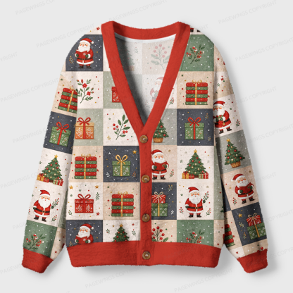 Pagewings Christmas Bookish Light Knit Unisex Cardigan Sweaters