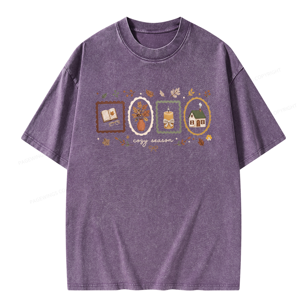 Pagewings Well Read Woman Unisex Washed T-shirt
