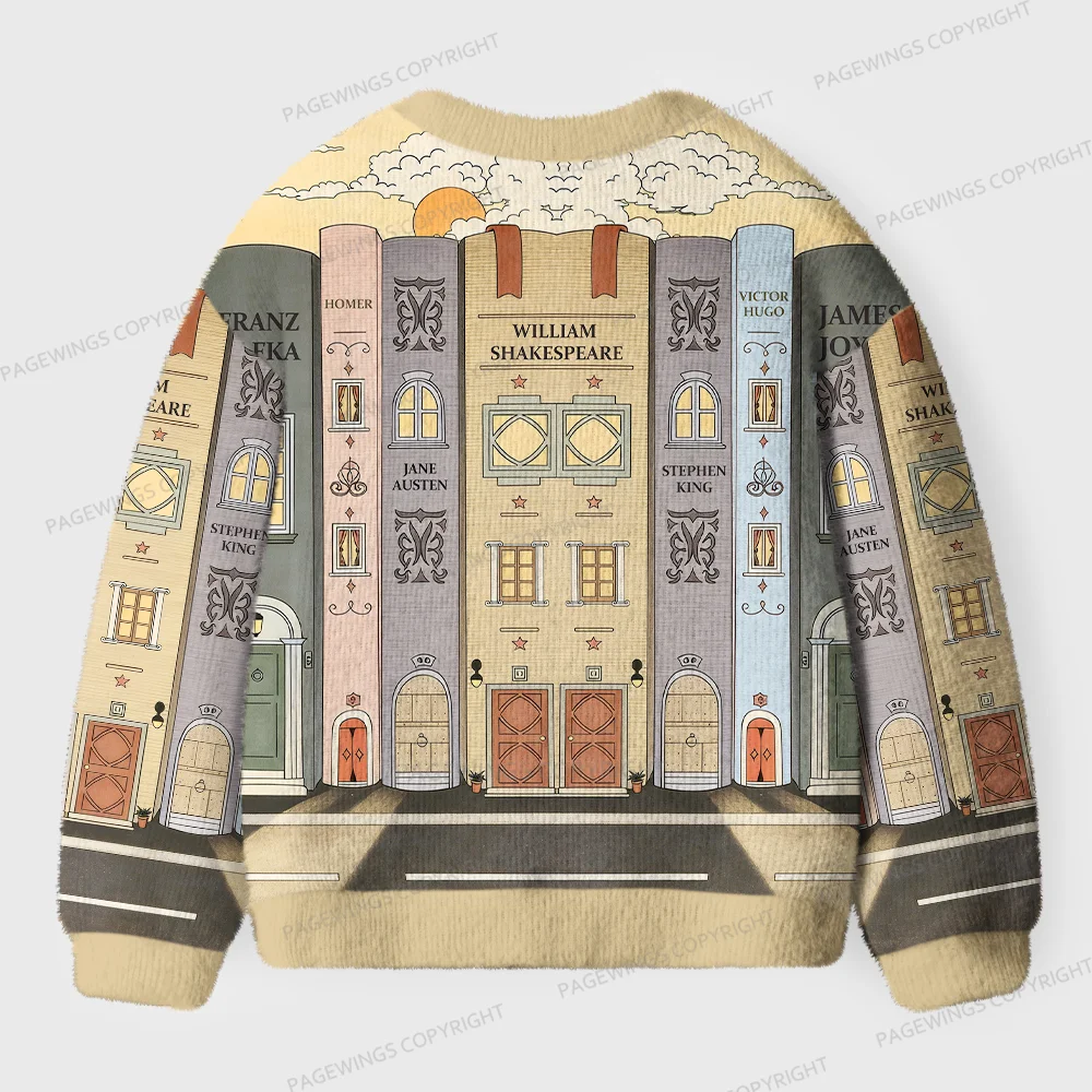 Pagewings Literary Women Unisex Ugly Cardigan Sweaters