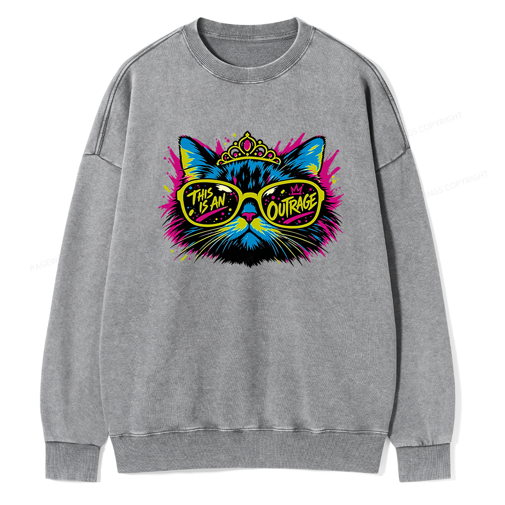 Pagewings Sci Fi Bookish Unisex Washed Sweatshirt