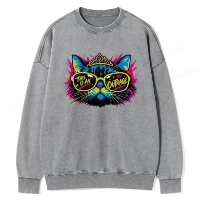 Pagewings Sci Fi Bookish Unisex Washed Sweatshirt