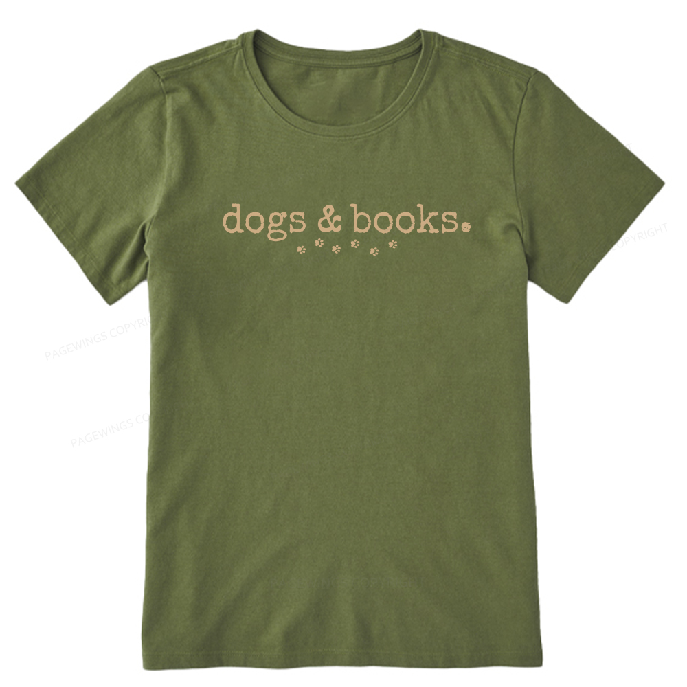 Pagewings Dogs & Books Unisex Classic T-shirt