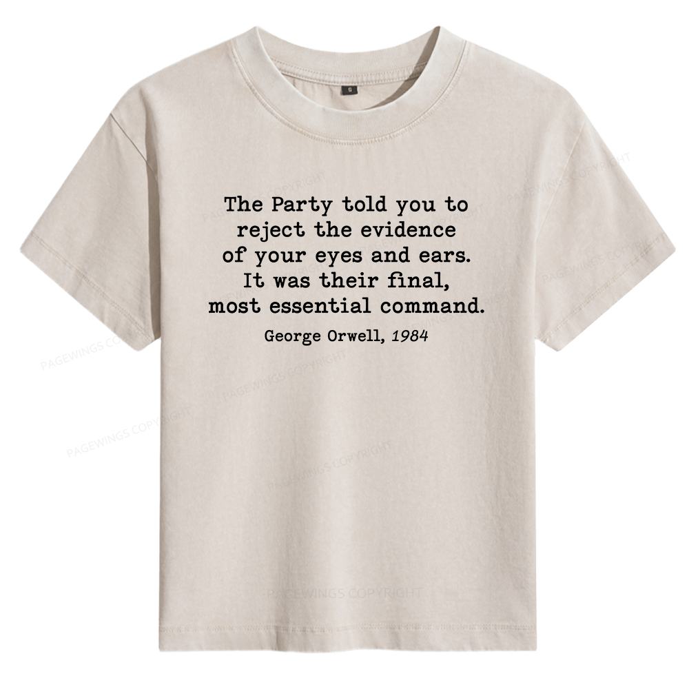 Pagewings It Was Their Final Most Essential Women's Washed T-shirt