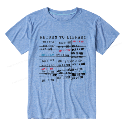 Pagewing Return To Library Unisex Heather T-Shirt