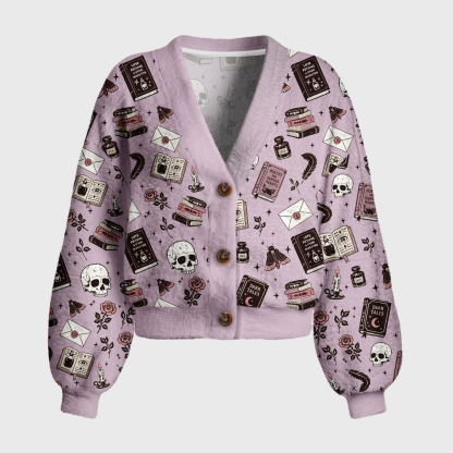 Pagewings Dark Romance Women's Cardigan Sweater