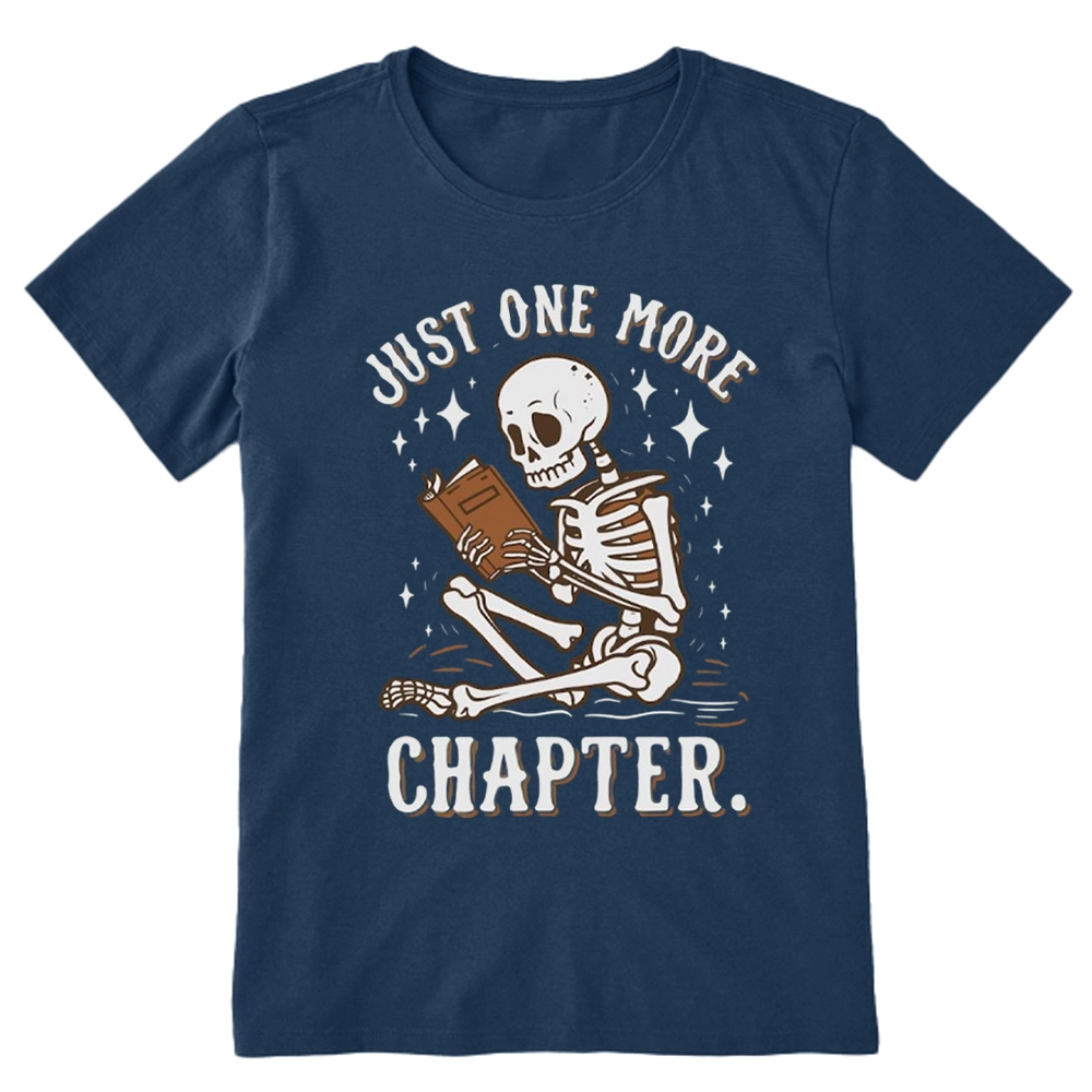 Pagewings Just One More Chapter Halloween Skeleton Unisex Classic T-shirt
