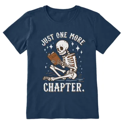 Pagewings Just One More Chapter Halloween Skeleton Unisex Classic T-shirt