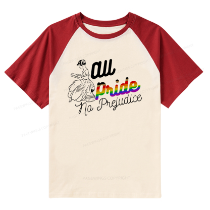 Pagewings All Pride No Prejudice Raglan T-shirt